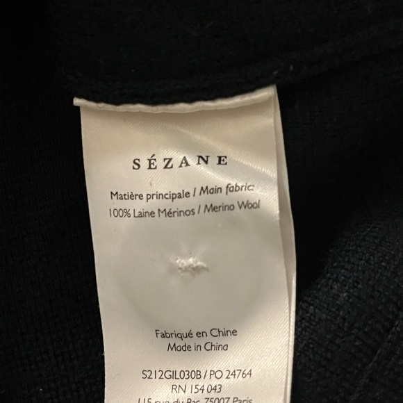 Sezane Betty Cardigan  in Navy Crochet XXS - Picture 7 of 7